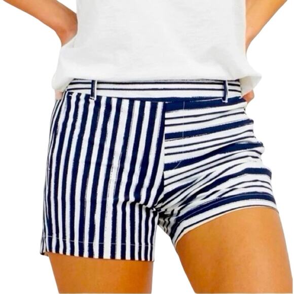 SPANX Pants - SPANX Sunshine 4-Inch Shorts Blue Stripe  SZ Small or Medium $78